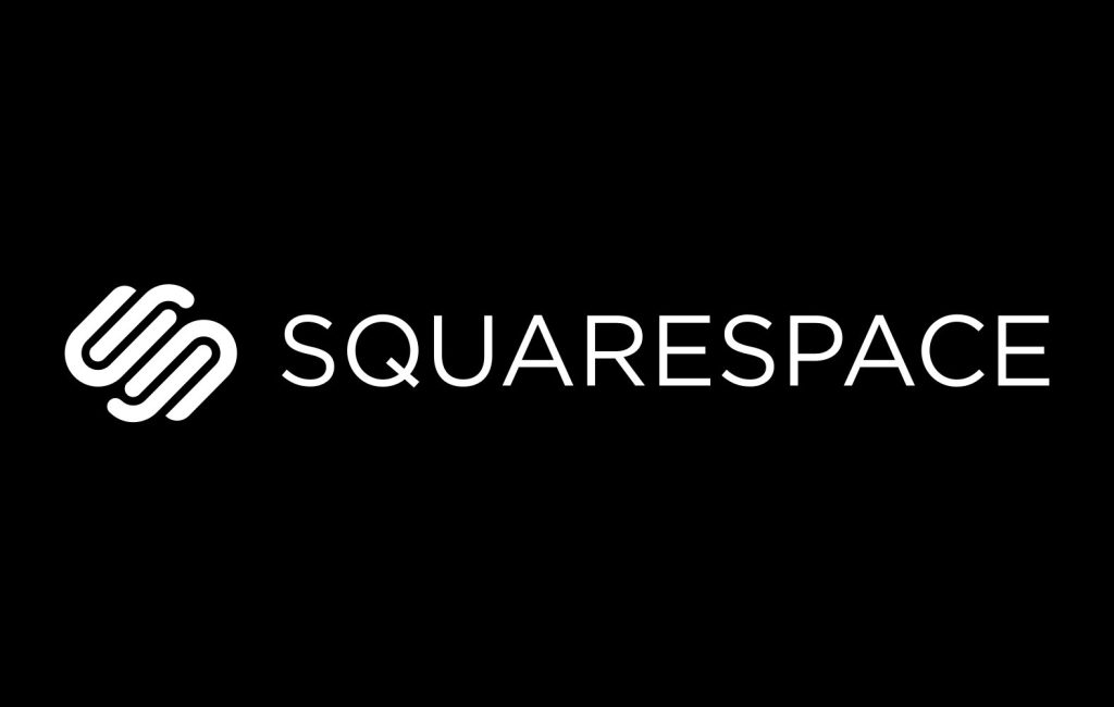 Squarespace logga med svart bakgrund
